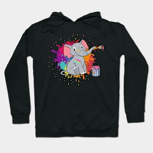 elephant painting Hoodie